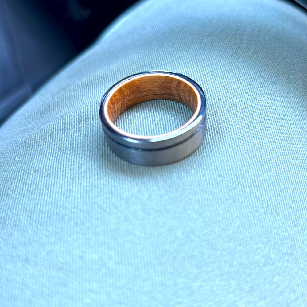 Men’s tungsten ring. Minimalist design